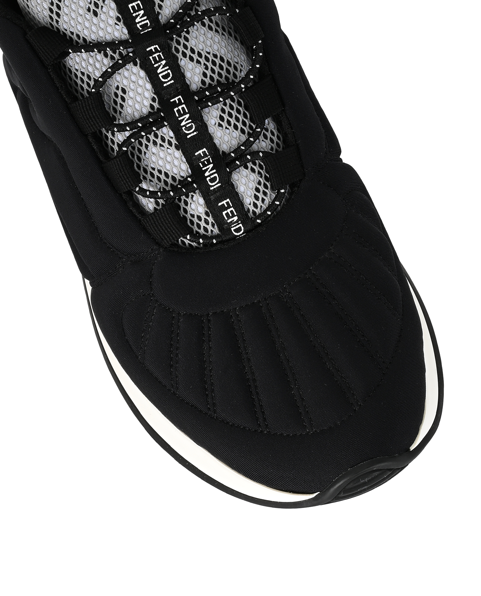 Fendi FFreedom Sneakers, &pound;250, Shoes, Black, Fabric, Other view