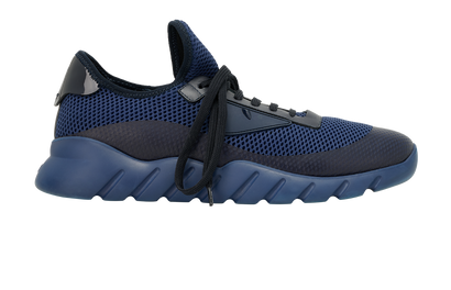 Fendi Flow Trainers, &pound;350, Shoes, Black/Navy, Fabric, Front view
