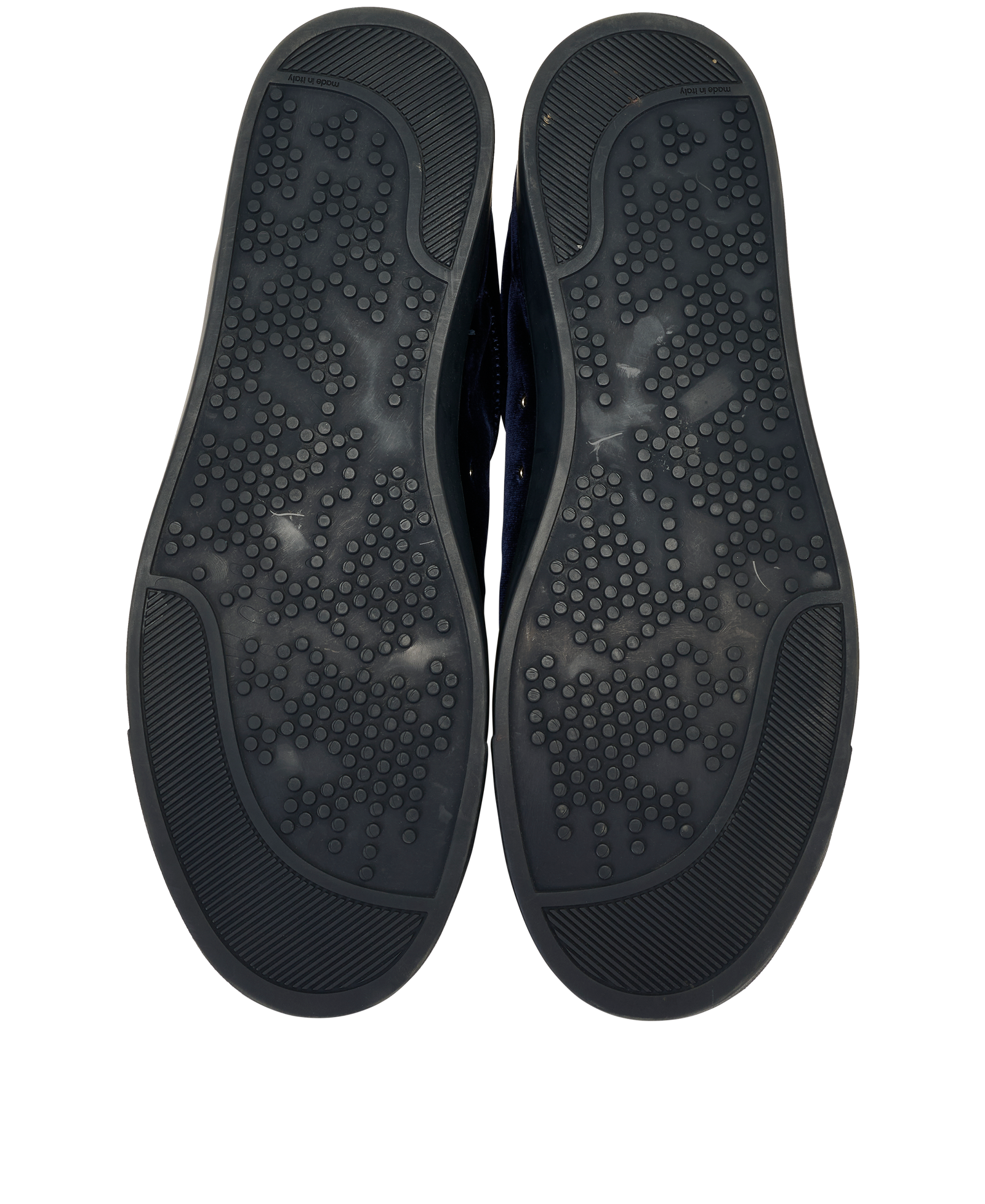 Gianvito Rossi Low Top Trainers, &pound;120, Shoes, Blue, Velvet, Top view