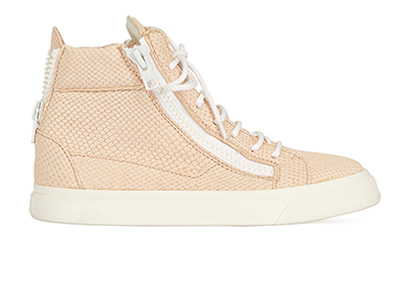Giuseppe Zanotti Snake Embossed High Top Sneakers, front view