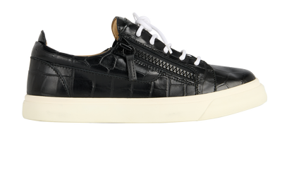 Giuseppe Zanotti Croc-Effect Frankie Trainers, front view