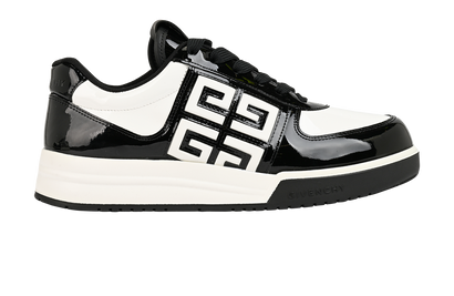 Givenchy G4 Low Top Trainers, &pound;250, Shoes, Black/White, Leather, Front view
