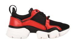 Givenchy Jaw Low Trainers, Leather/Nylon, Red/Black, UK8, 3*