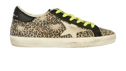 Golden Goose Leopard Print Sneakers, front view