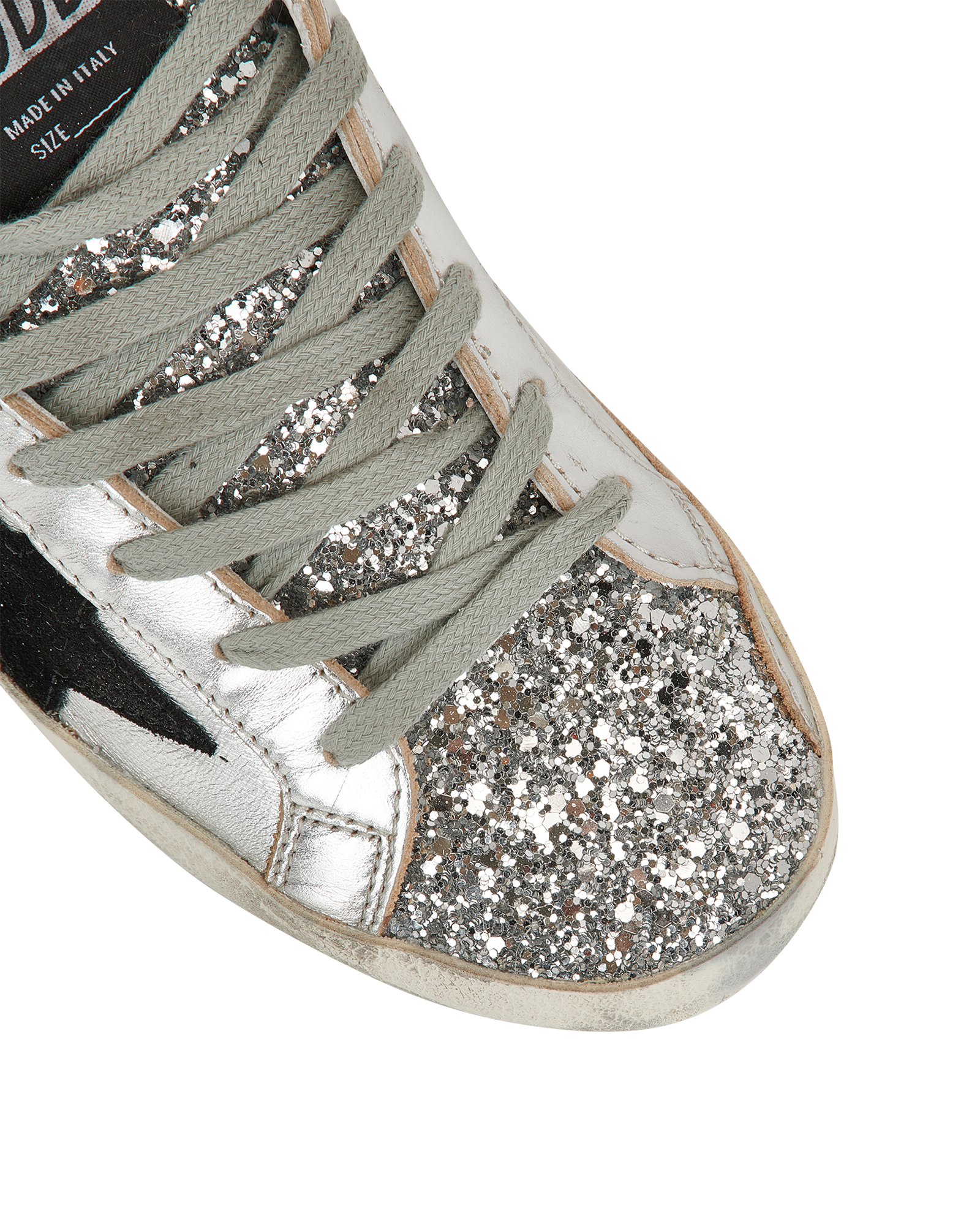 Golden Goose Super-Star Sneakers, &pound;195, Shoes, Silver, Leather, Other view