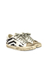 Golden Goose Striped Distressed Trainers, side view