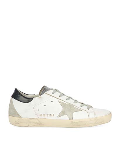 Golden Goose Deluxe Brand Glitter Trainers, front view