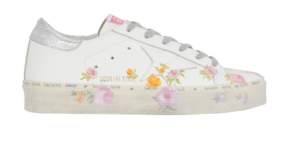 Golden Goose Hi Star Floral Trainers, front view