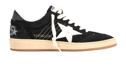 Golden Goose Ball Star Sneakers, &pound;150, Shoes, Black, Suede, Front view