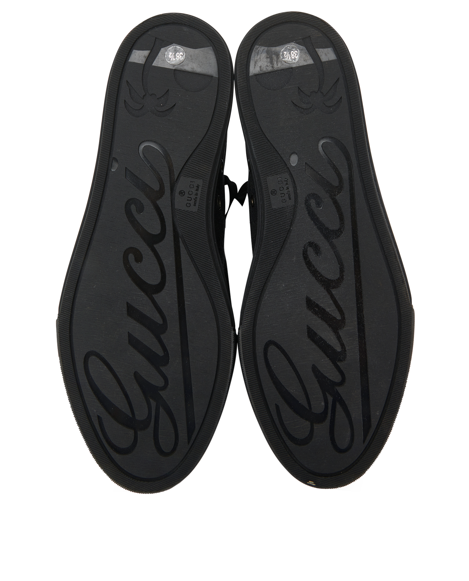 Gucci GG Low Trainers, &pound;250, Shoes, Black, Canvas, Top view