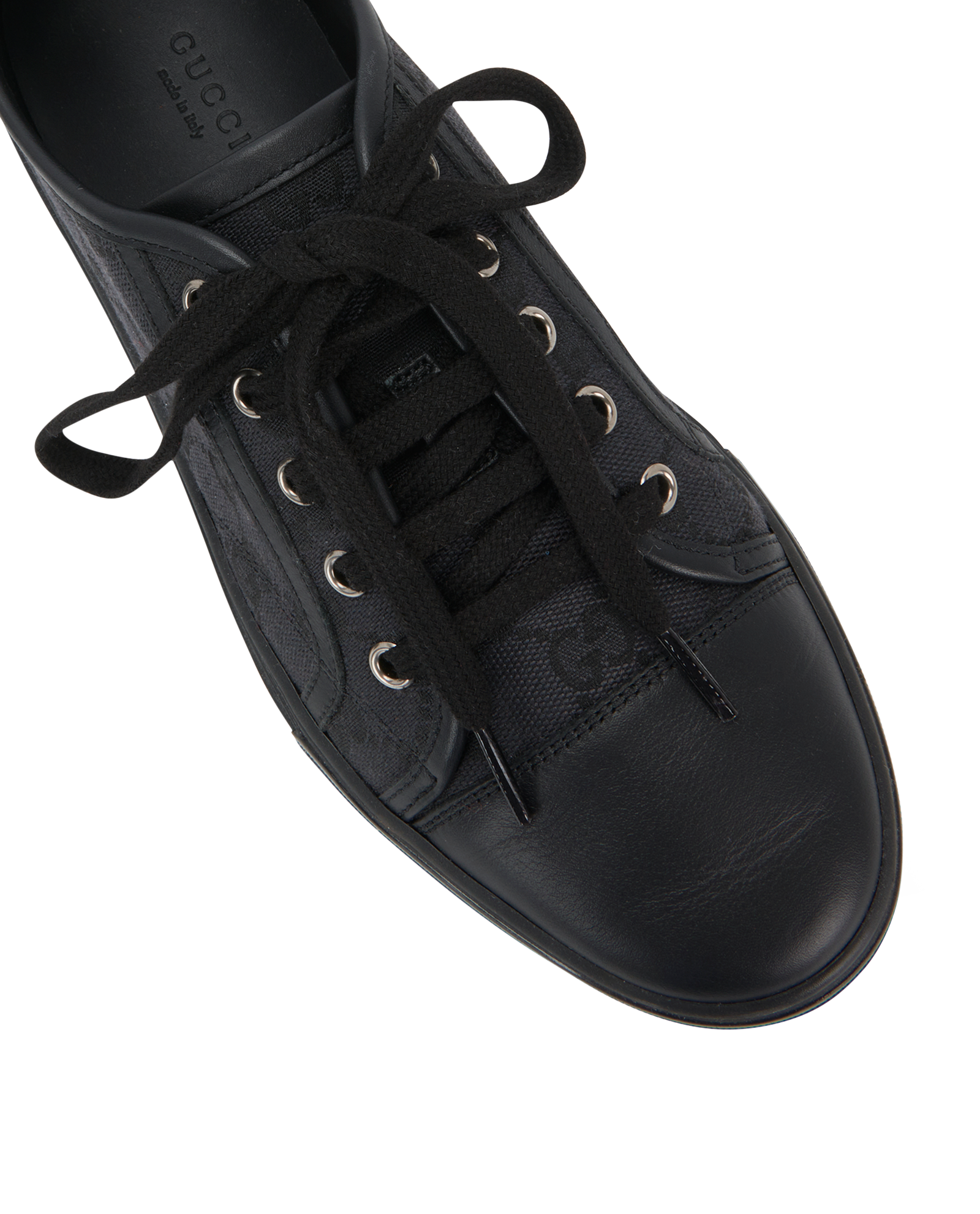 Gucci GG Low Trainers, &pound;250, Shoes, Black, Canvas, Other view