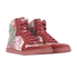 Gucci Floral High Top Trainers, side view