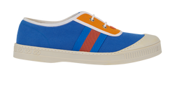 Gucci Low Top Trainers, Canvas, Blue/Orange, UK4, B/DB, 3*