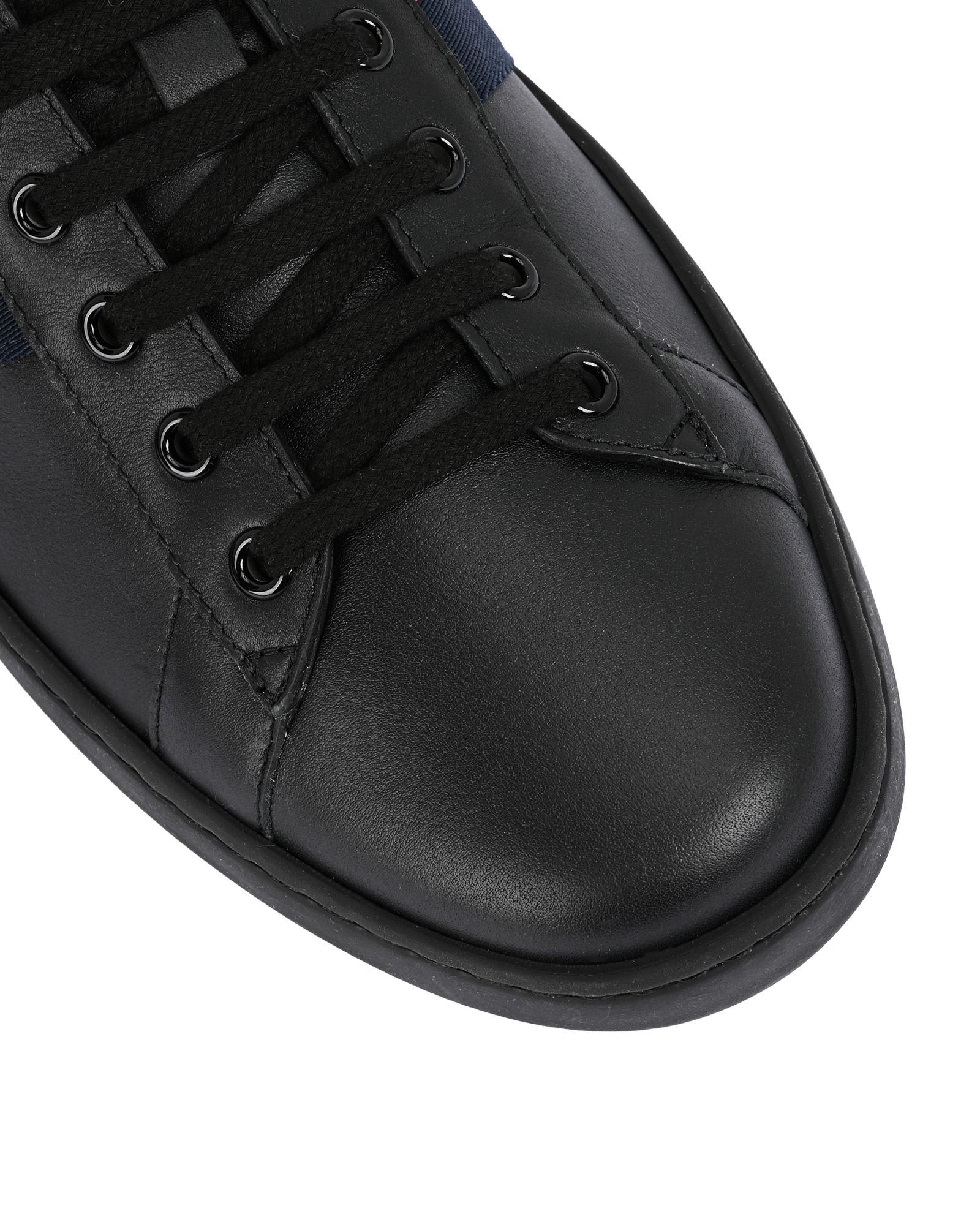 Gucci Ace Trainers, &pound;395, Shoes, Black, Leather, Other view