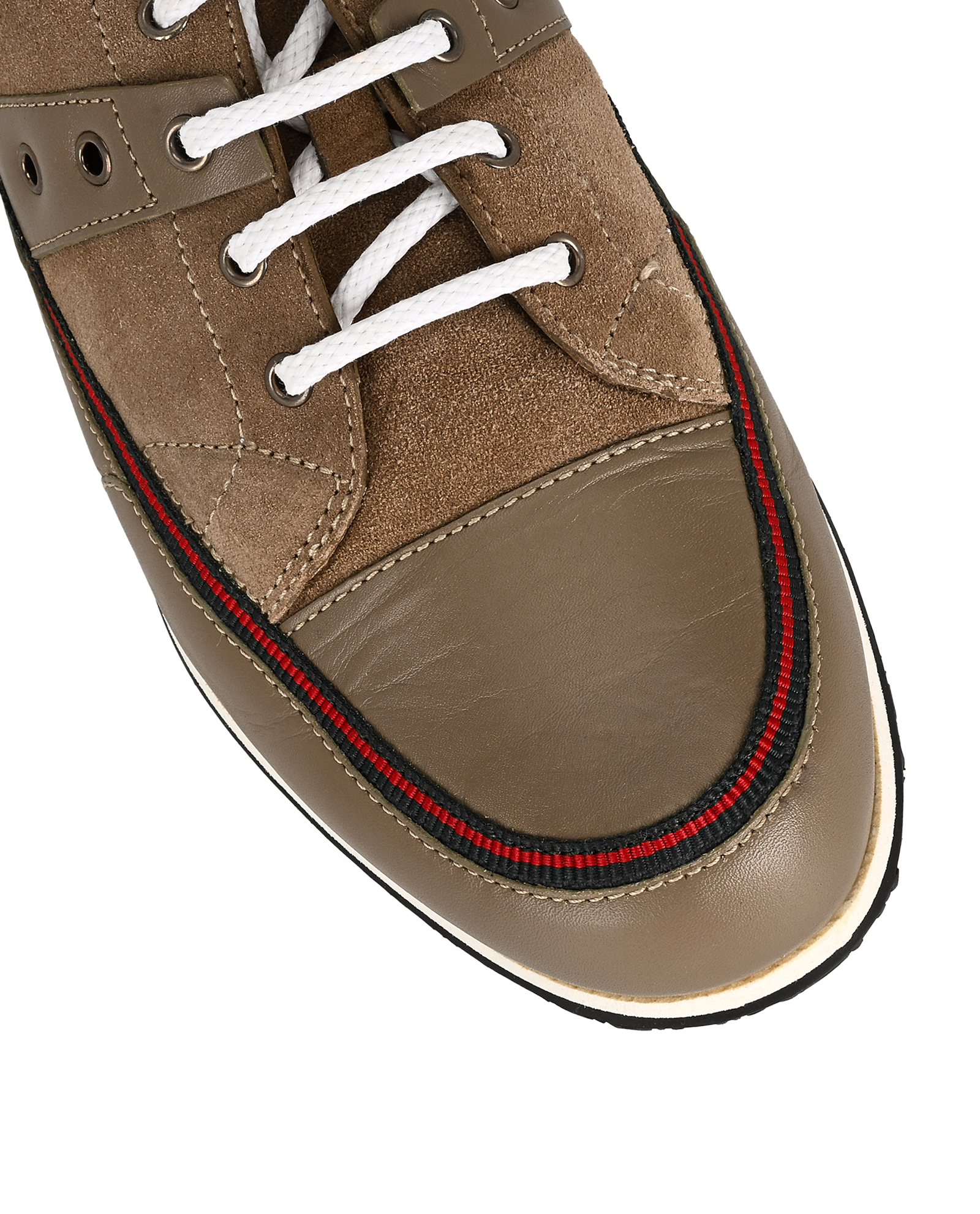 Gucci Web Lace Up Sneakers, &pound;180, Shoes, Beige, Suede, Other view