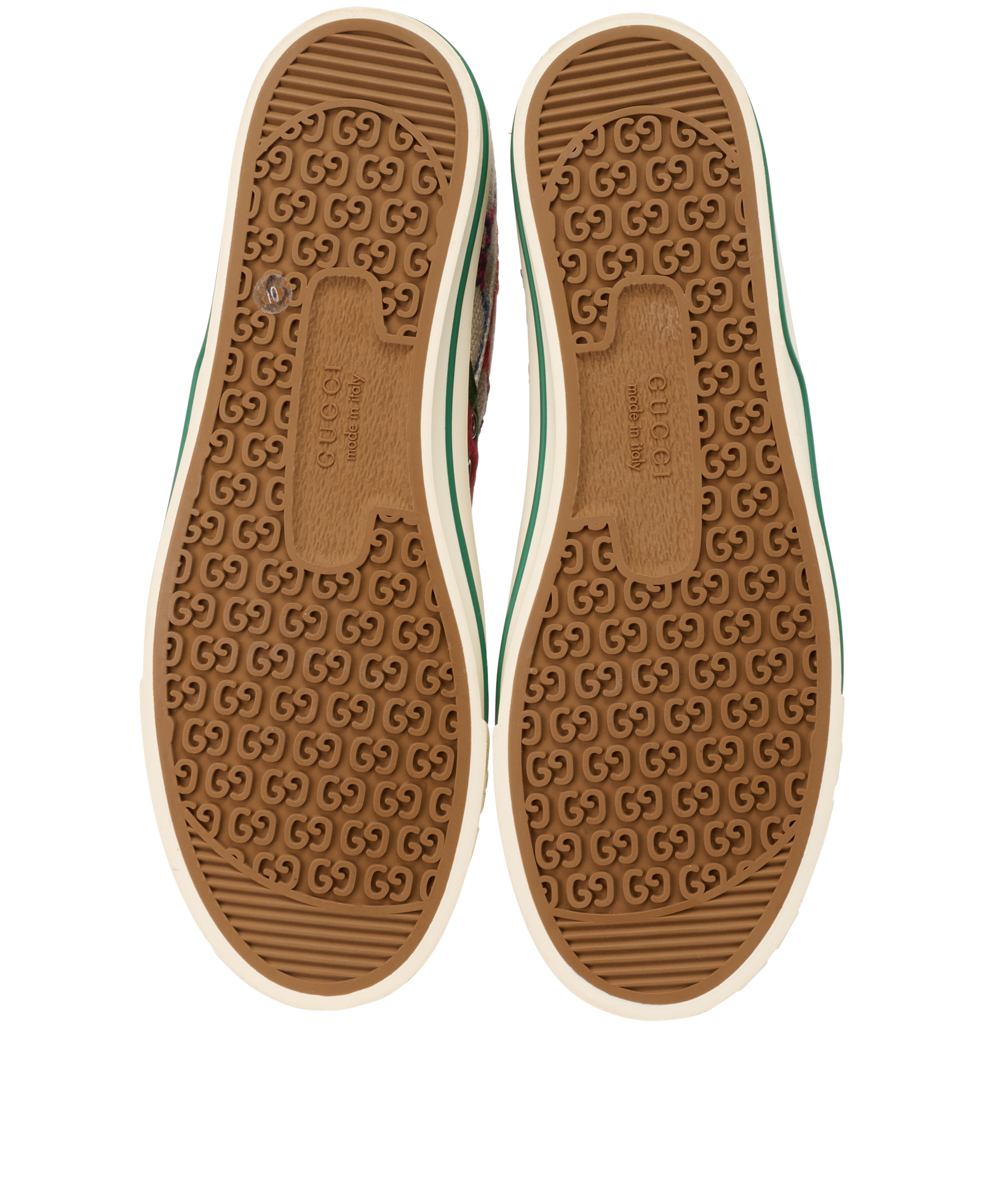 Gucci GG High Top Sneakers, &pound;295, Shoes, Green, Canvas, Top view