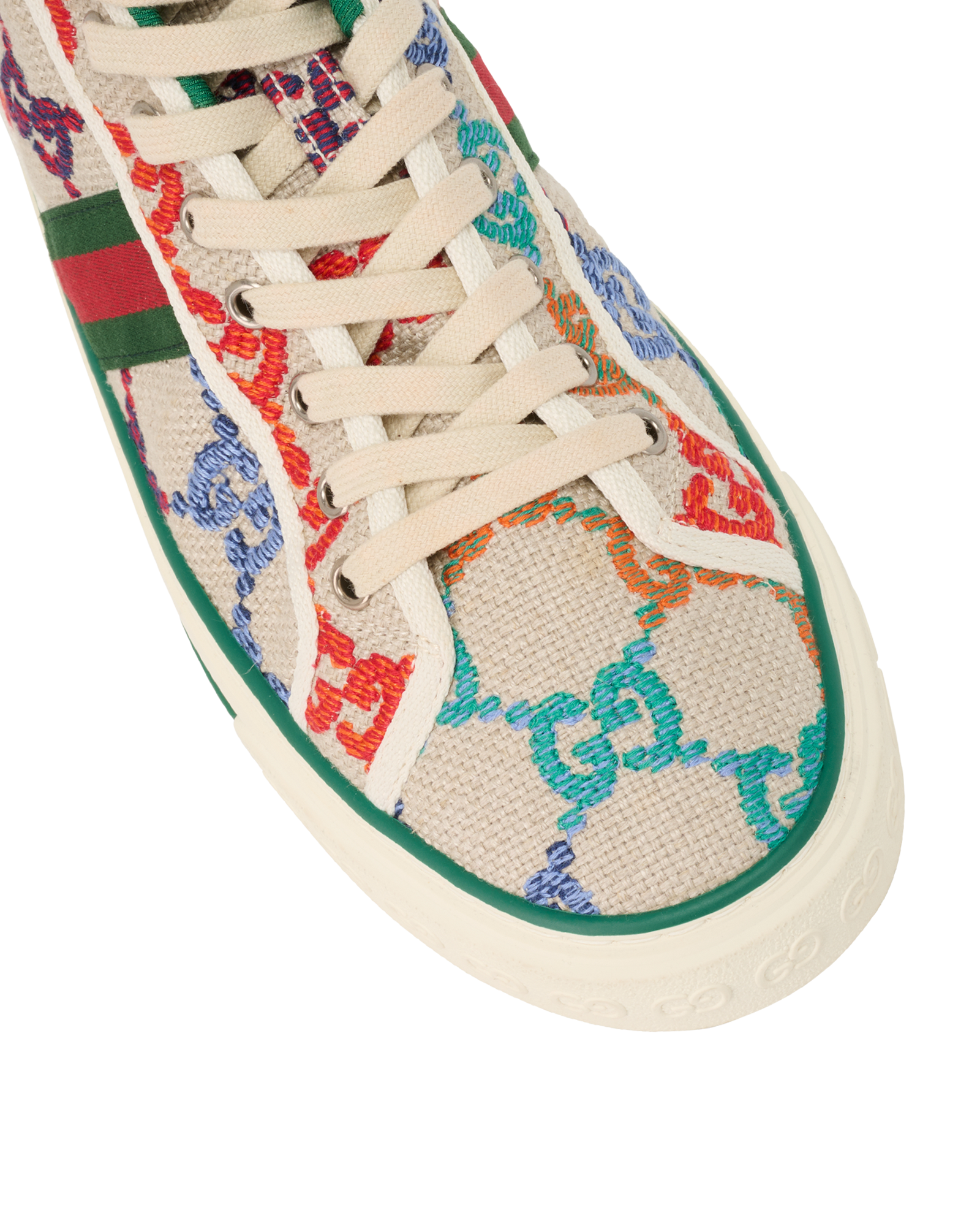 Gucci GG High Top Sneakers, &pound;295, Shoes, Green, Canvas, Other view