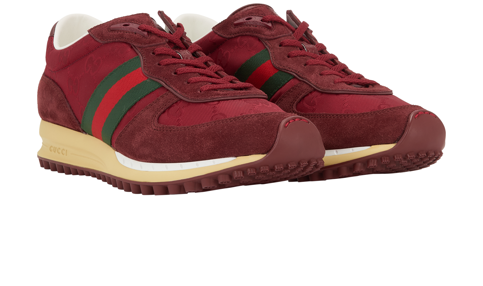 Gucci Re-Motion GG Sneakers, &pound;375, Shoes, Red, Nylon, Side view