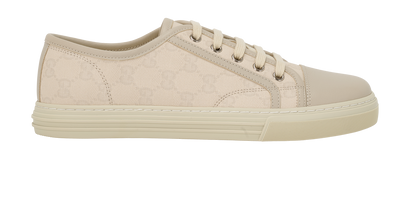 Gucci Low Top Miro Sneakers, &pound;295, Shoes, Cream, Canvas, Front view