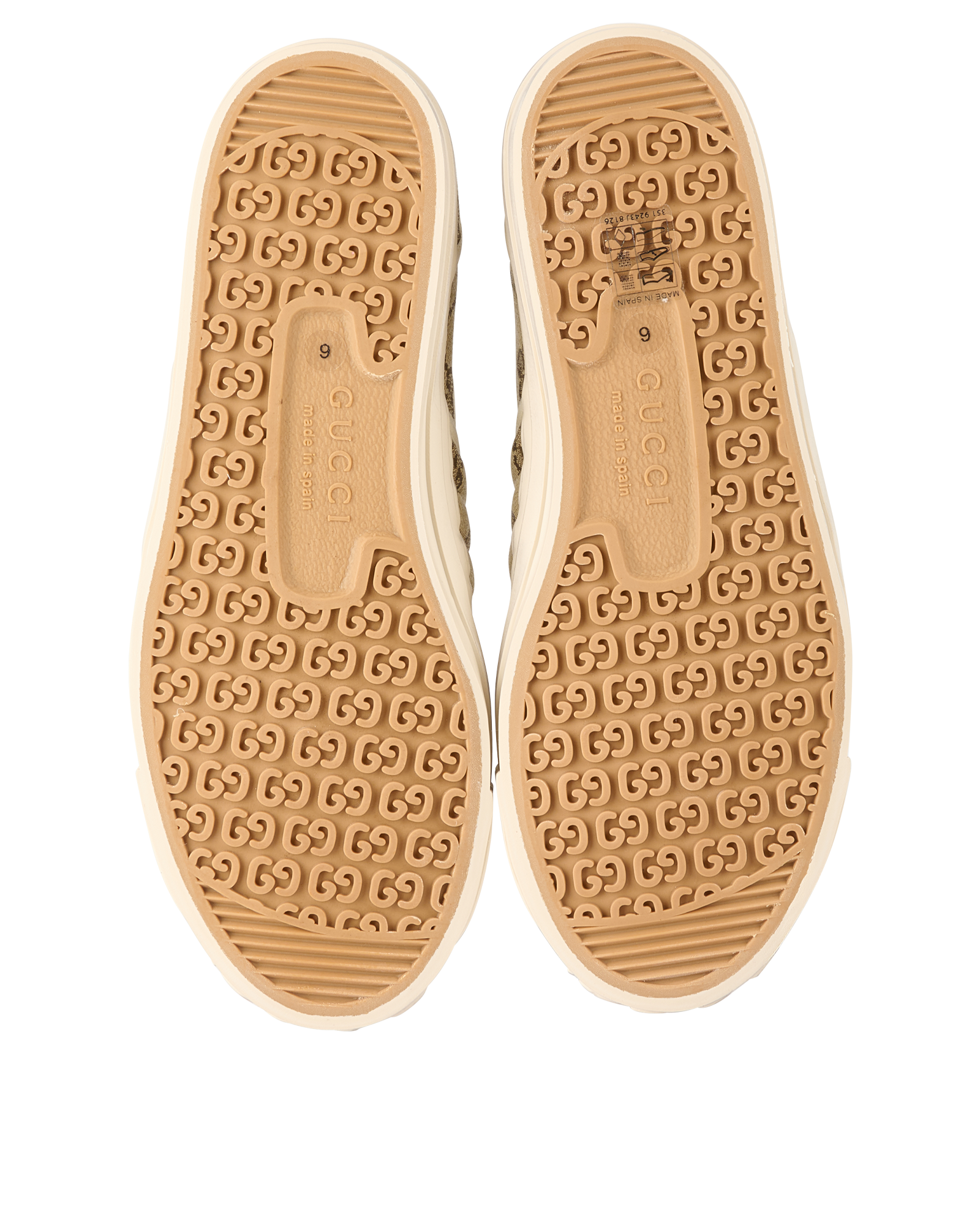 Gucci GG Julio Trainers, &pound;350, Shoes, Beige, Canvas, Top view