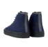 Gucci GG High Top Trainers, £220, Shoes, Navy, Canvas, Back view