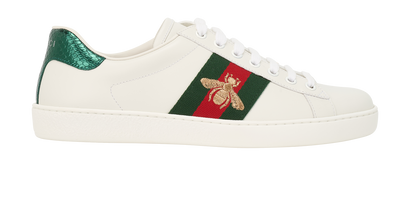 Gucci Ace Trainers, &pound;375, Shoes, White, Leather, Front view