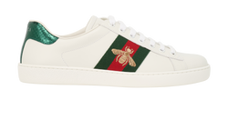Gucci Ace Trainers, Leather, White, UK6, DB/B, 4*