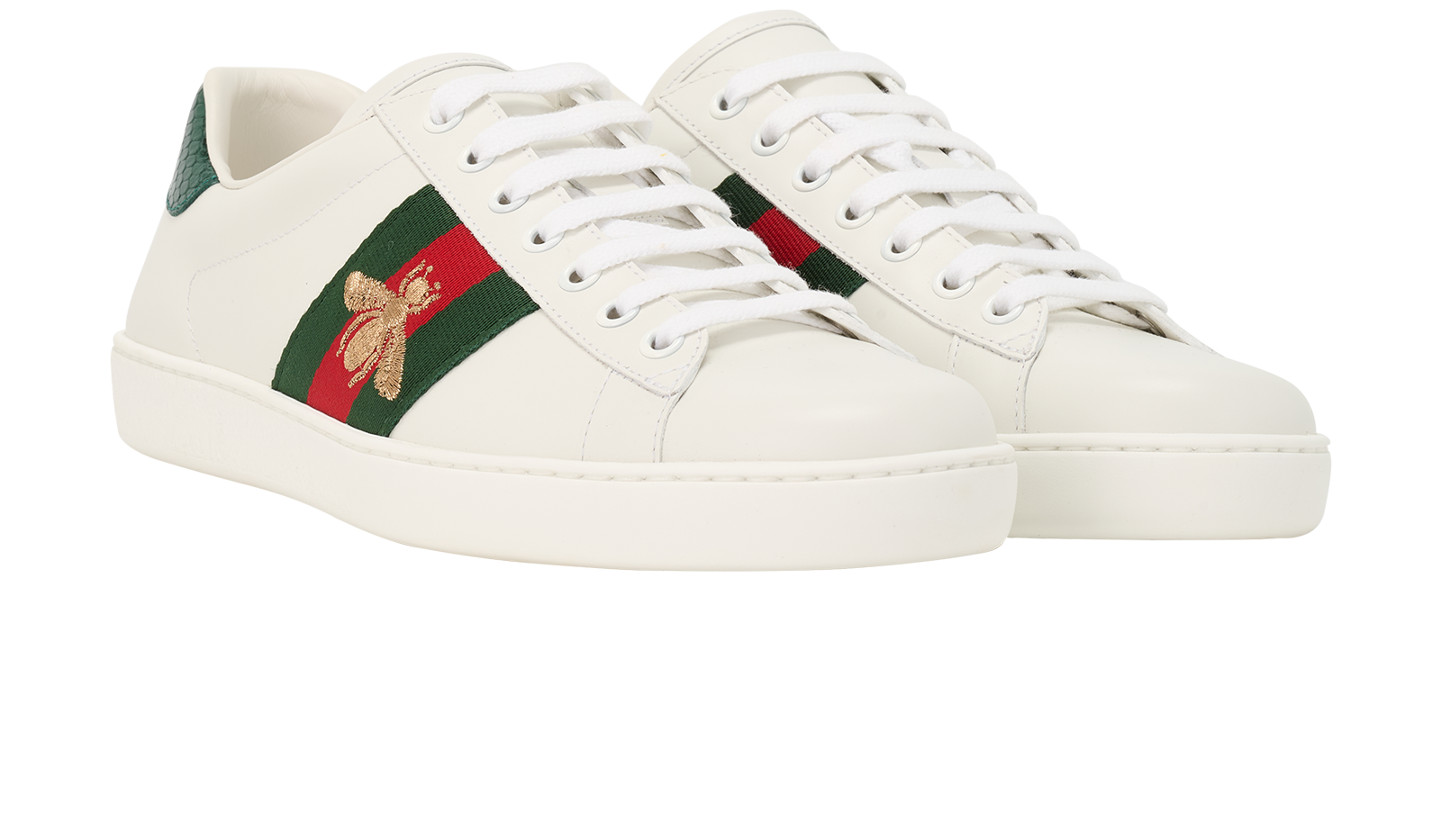 Gucci Ace Trainers, &pound;375, Shoes, White, Leather, Side view