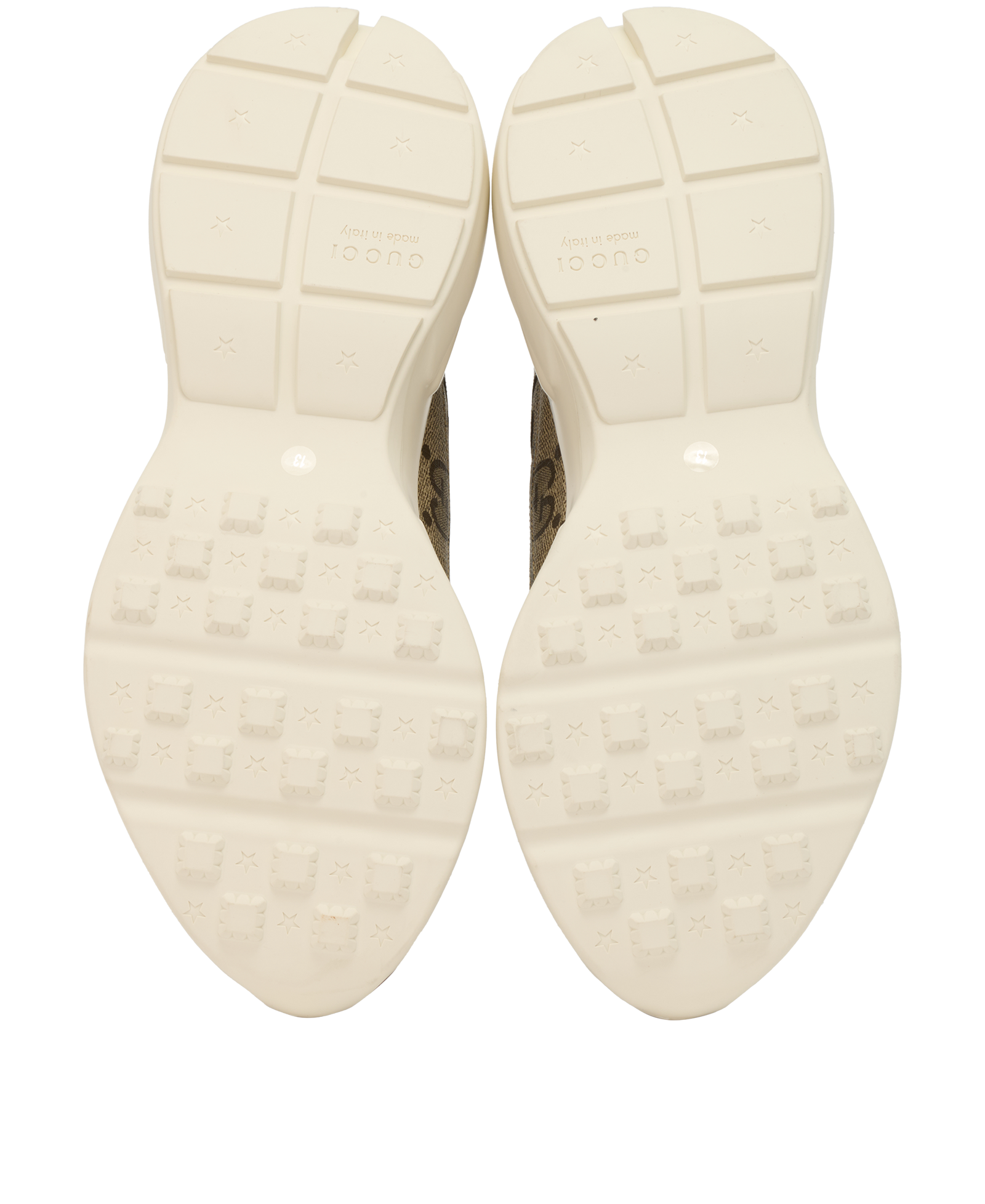 Gucci GG Rhyton Trainers, &pound;320, Shoes, Beige, Leather, Top view