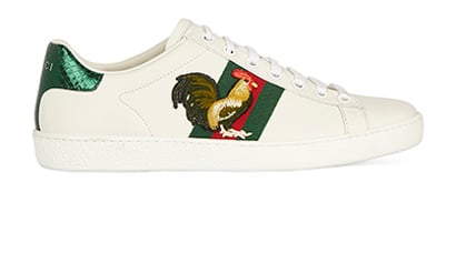 Gucci Ace Rooster Trainers, front view