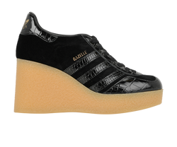Gucci x Adidas Gazelle Wedge Trainers,Velvet/Leather,Black,UK4.5,DB/B,3*