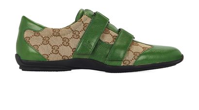 Gucci Monogram Clarins 2 Velcro Trainers, front view