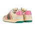 Gucci Screener Trainers, £350, Shoes, Beige/Pink, Canvas/Leather, Back view