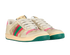 Gucci Screener Trainers, £350, Shoes, Beige/Pink, Canvas/Leather, Side view