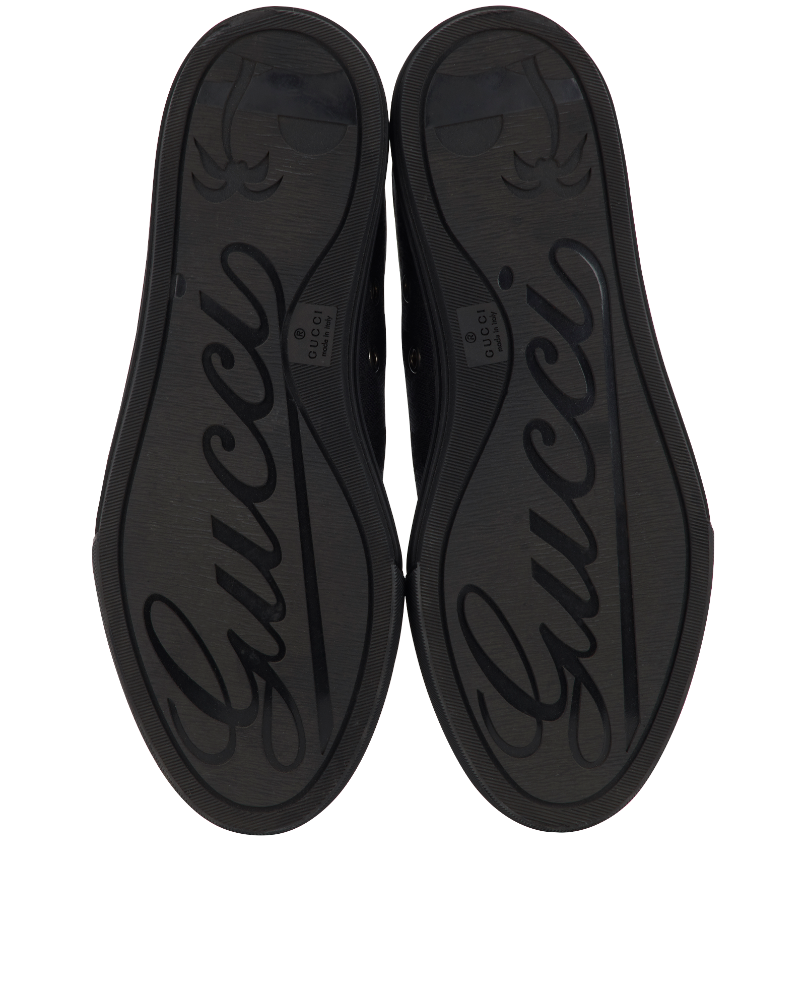 Gucci GG Miro Soft, &pound;275, Shoes, Black, Canvas/Leather, Top view