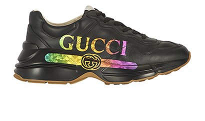 Gucci Logo Rhyton Trainers, front view