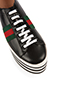 Gucci Black Leather Peggy Platform Sneakers, other view