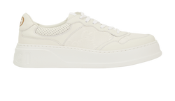 Gucci GG Embossed Trainers, Mens, Leather, White, UK 10.5, DB/B, 3*
