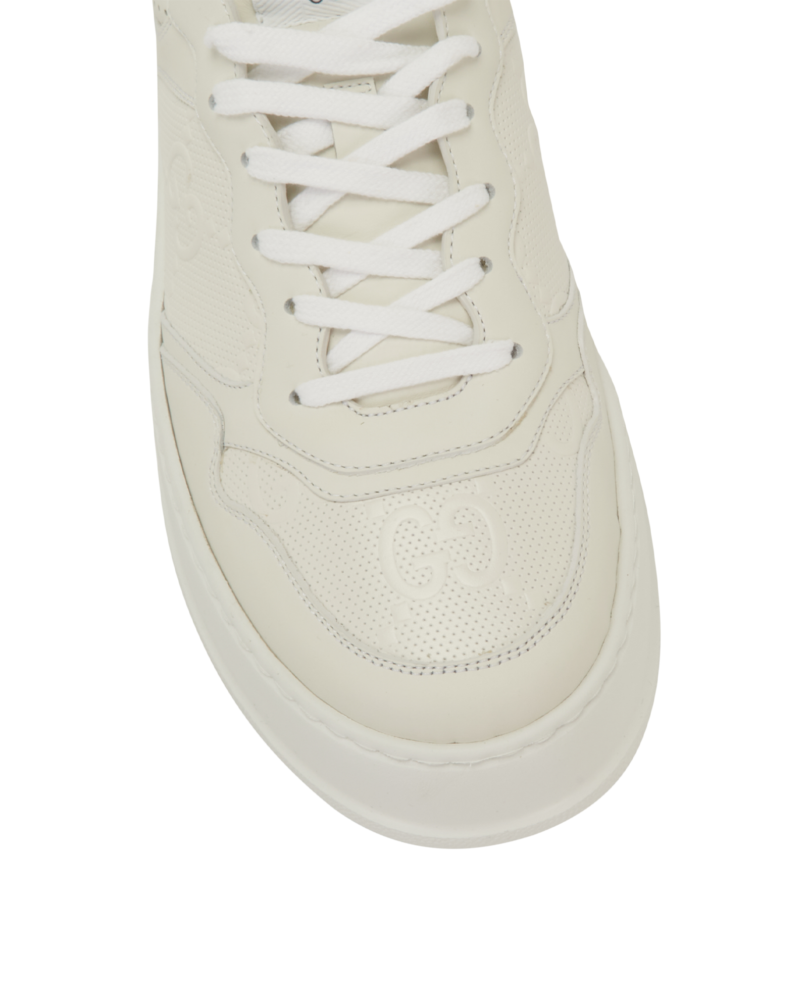 Gucci GG Embossed Trainers, &pound;350, Shoes, White, Leather, Other view