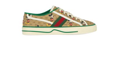 Gucci X Disney Supreme Tennis Trainers, front view