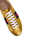 Gucci Gold Metallic Peggy Platform Sneakers, other view