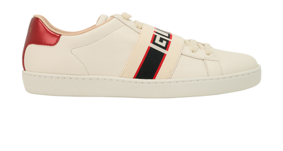Gucci Ace Trainers, &pound;295, Shoes, Red/White, Leather, Front view