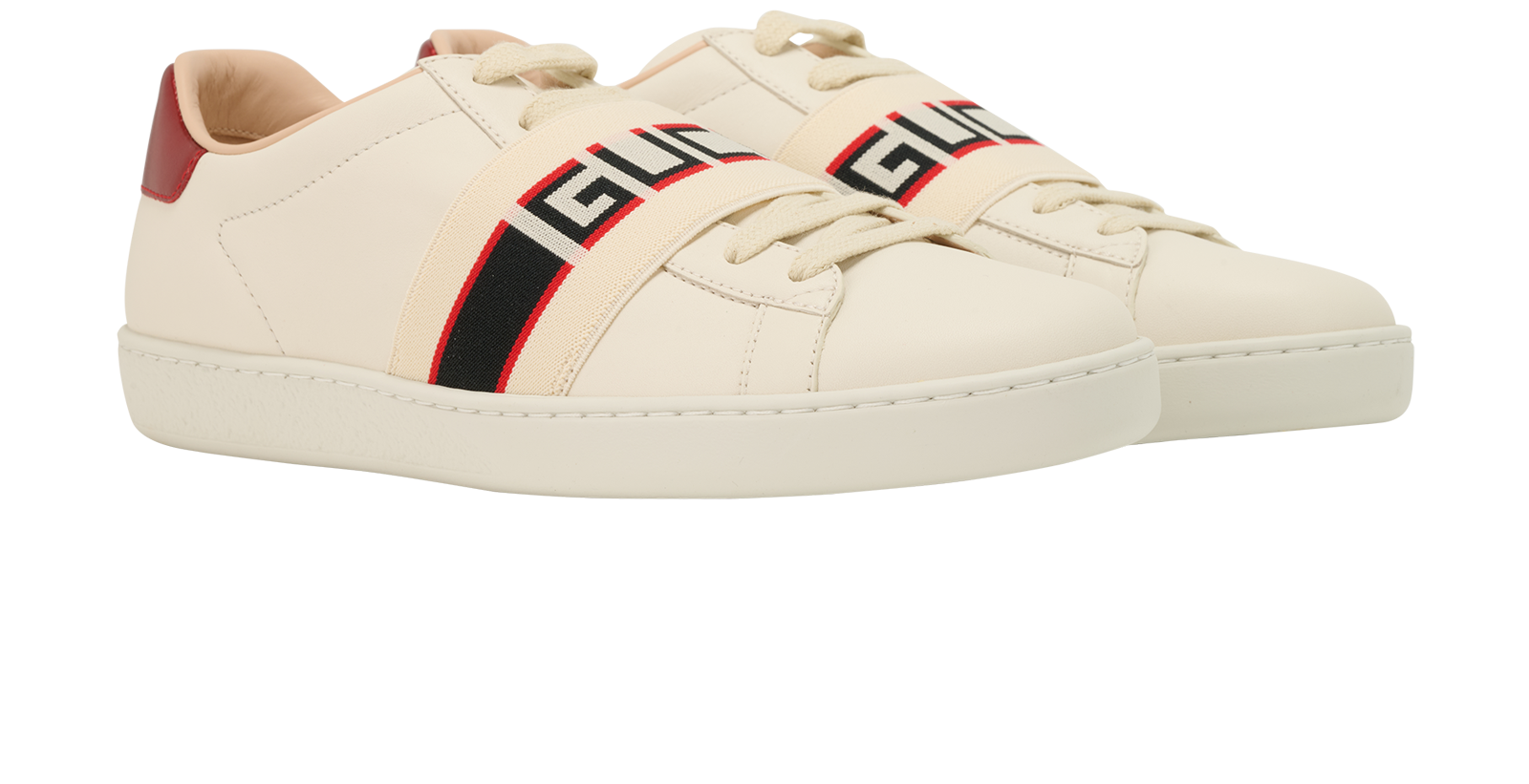 Gucci Ace Trainers, &pound;295, Shoes, Red/White, Leather, Side view