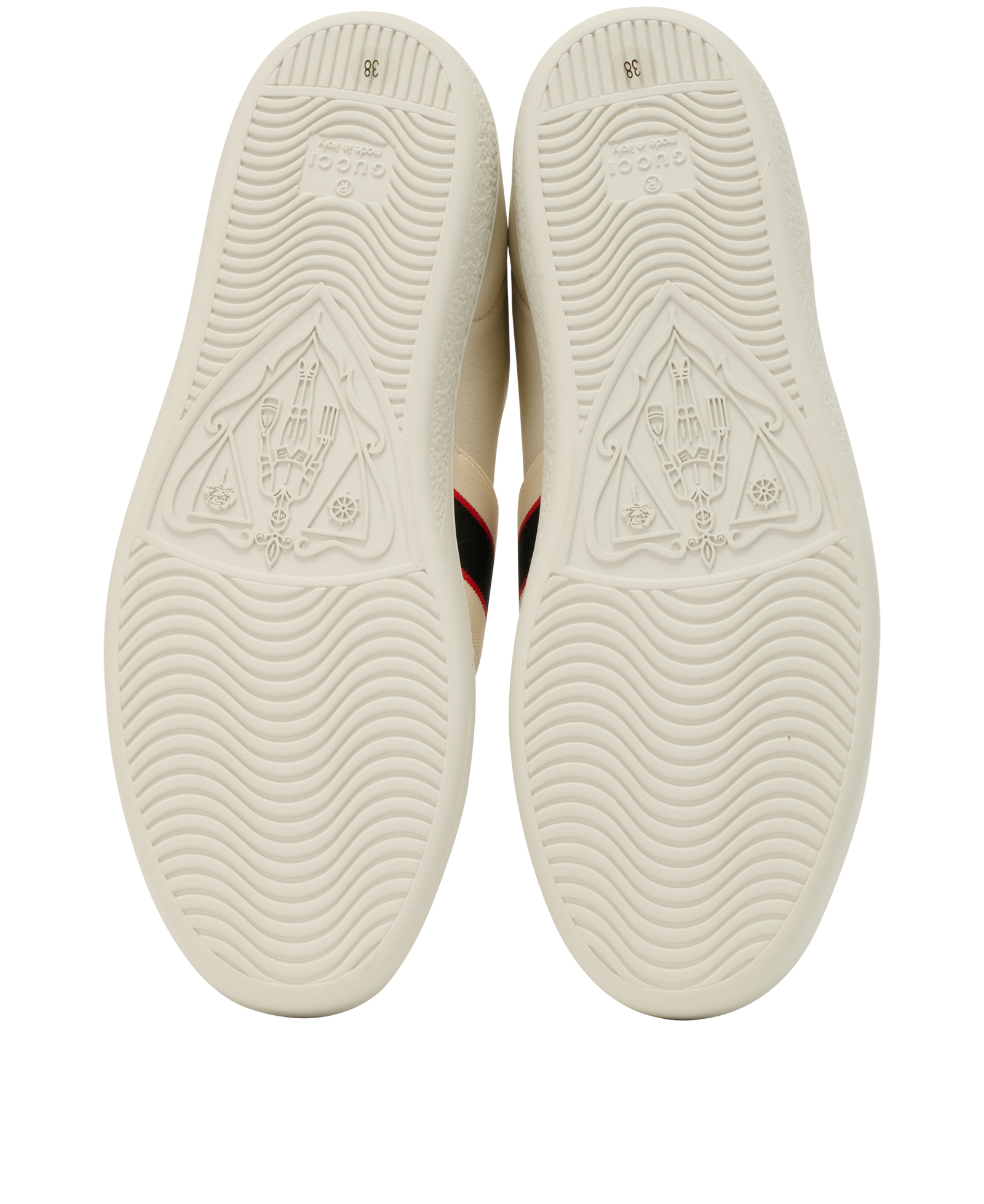 Gucci Ace Trainers, &pound;295, Shoes, Red/White, Leather, Top view