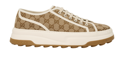 Gucci Tennis 1977 Trainers, &pound;290, Shoes, Beige, Canvas, Front view