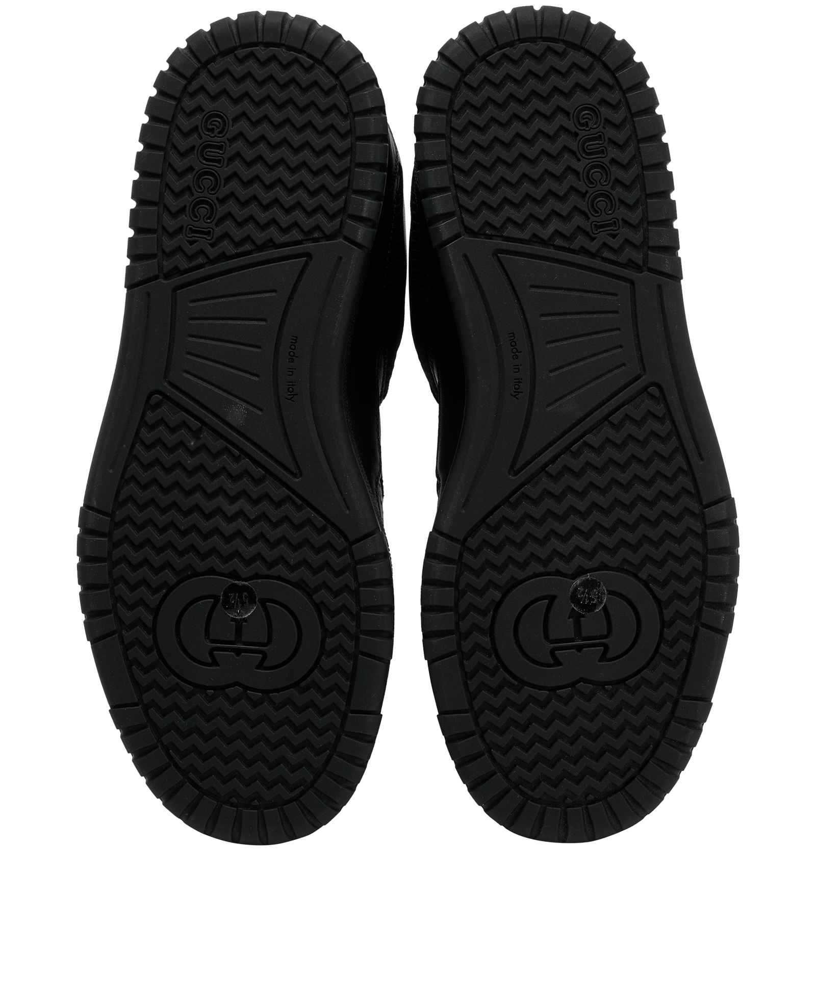 Gucci Miro Soft Trainers, &pound;350, Shoes, Black, Fabric/Leather, Top view