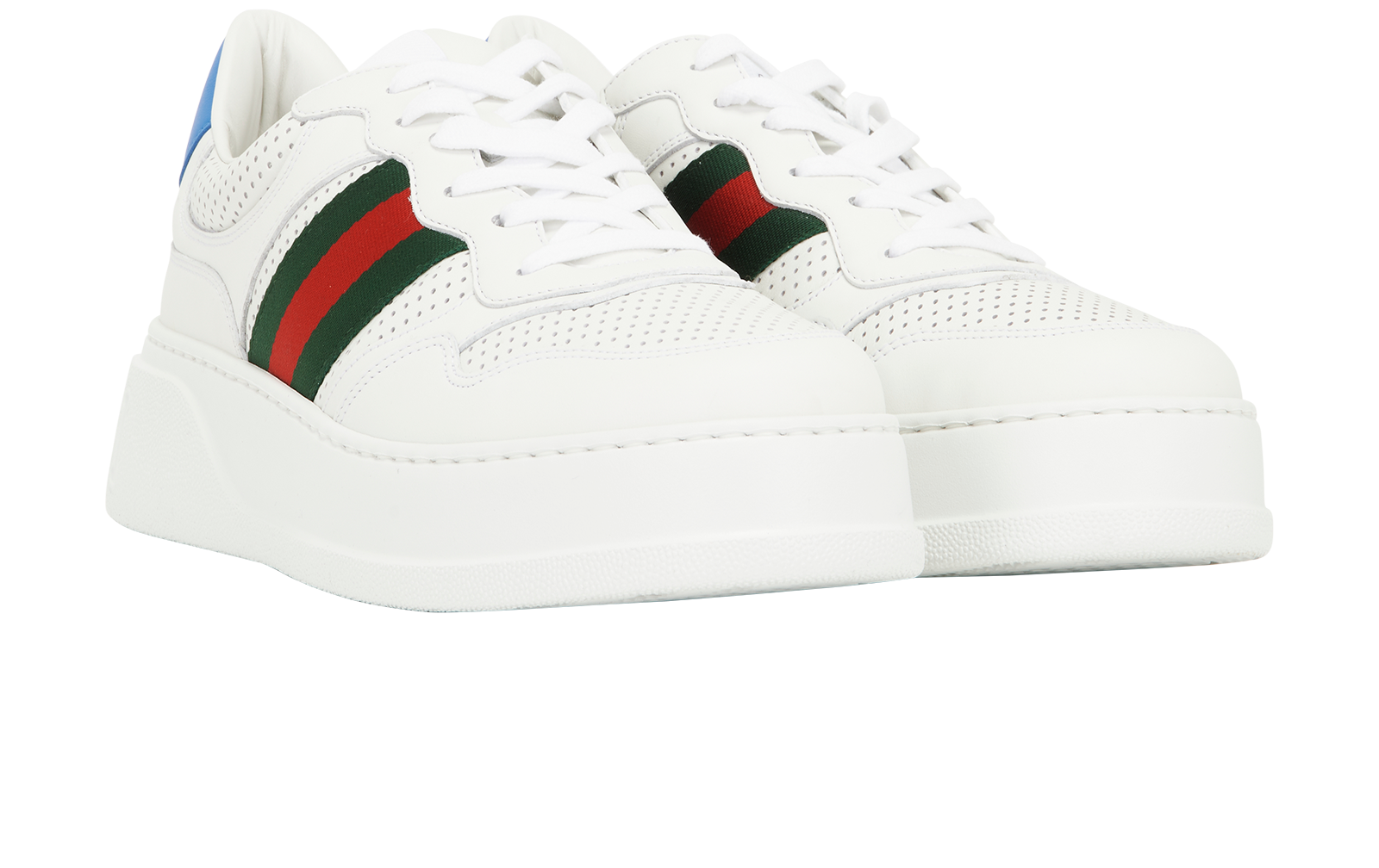 Gucci Chunky B Trainers, &pound;280, Shoes, White, Leather, Side view