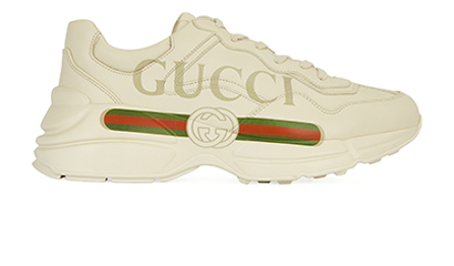 Gucci Rhyton Logo Print Trainers, front view