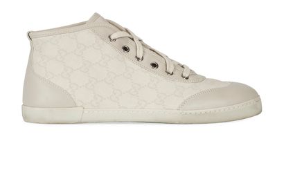 Gucci Monogram High Top Trainers, front view