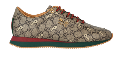 Gucci Palace Supreme Trainers, &pound;320, Shoes, Brown, Canvas, Front view